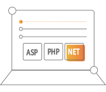 支持ASP、PHP、.Net等多種語言開發(fā)